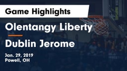 Olentangy Liberty  vs Dublin Jerome  Game Highlights - Jan. 29, 2019