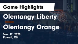 Olentangy Liberty  vs Olentangy Orange  Game Highlights - Jan. 17, 2020