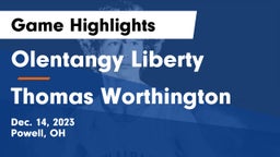 Olentangy Liberty  vs Thomas Worthington  Game Highlights - Dec. 14, 2023