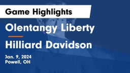 Olentangy Liberty  vs Hilliard Davidson  Game Highlights - Jan. 9, 2024