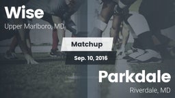 Matchup: Wise vs. Parkdale  2016