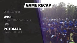 Recap: Wise  vs. Potomac  2016