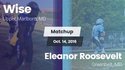 Matchup: Wise vs. Eleanor Roosevelt  2016