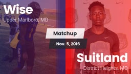 Matchup: Wise vs. Suitland  2016