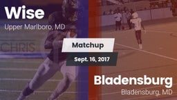 Matchup: Wise HS vs. Bladensburg  2017