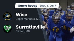 Recap: Wise  vs. Surrattsville  2017