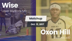 Matchup: Wise HS vs. Oxon Hill  2017
