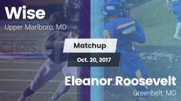 Matchup: Wise HS vs. Eleanor Roosevelt  2017