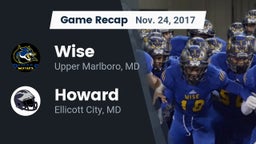 Recap: Wise  vs. Howard  2017