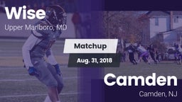 Matchup: Wise HS vs. Camden  2018