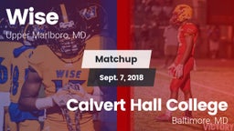 Matchup: Wise HS vs. Calvert Hall College  2018