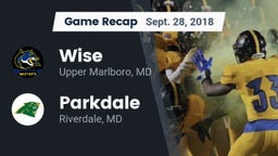 Recap: Wise  vs. Parkdale  2018