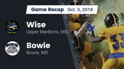 Recap: Wise  vs. Bowie  2018