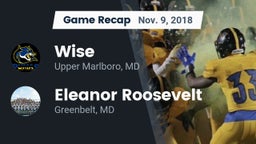 Recap: Wise  vs. Eleanor Roosevelt  2018