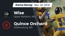 Recap: Wise  vs. Quince Orchard  2018