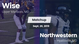 Matchup: Wise HS vs. Northwestern  2019