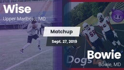 Matchup: Wise HS vs. Bowie  2019