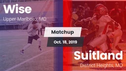 Matchup: Wise HS vs. Suitland  2019