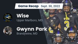 Recap: Wise  vs. Gwynn Park  2022