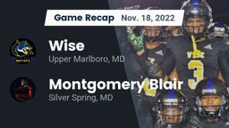 Recap: Wise  vs. Montgomery Blair  2022