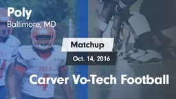 Matchup: Poly vs. Carver Vo-Tech  Football 2016