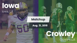 Matchup: Iowa vs. Crowley  2018