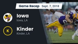 Recap: Iowa  vs. Kinder  2018