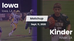 Matchup: Iowa vs. Kinder  2020