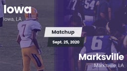 Matchup: Iowa vs. Marksville  2020