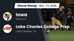 Recap: Iowa  vs. Lake Charles College Prep 2020