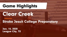 Clear Creek  vs Strake Jesuit College Preparatory Game Highlights - Jan. 14, 2020