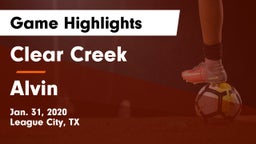 Clear Creek  vs Alvin  Game Highlights - Jan. 31, 2020
