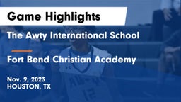 The Awty International School vs Fort Bend Christian Academy Game Highlights - Nov. 9, 2023