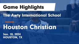The Awty International School vs Houston Christian  Game Highlights - Jan. 10, 2024