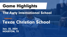 The Awty International School vs Texas Christian School Game Highlights - Jan. 23, 2024