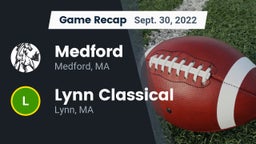 Recap: Medford  vs. Lynn Classical  2022