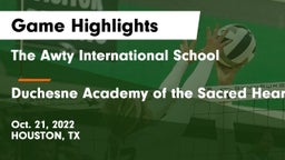 The Awty International School vs Duchesne Academy of the Sacred Heart Game Highlights - Oct. 21, 2022