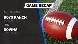 Recap: Boys Ranch  vs. Bovina  2016