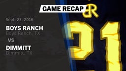 Recap: Boys Ranch  vs. Dimmitt  2016