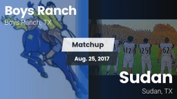 Matchup: Boys Ranch vs. Sudan  2017