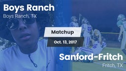 Matchup: Boys Ranch vs. Sanford-Fritch  2017