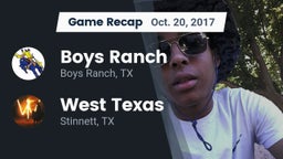 Recap: Boys Ranch  vs. West Texas  2017