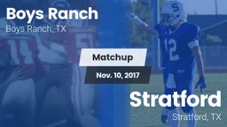 Matchup: Boys Ranch vs. Stratford  2017