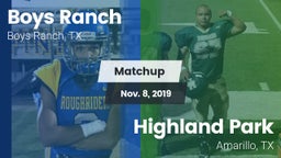 Matchup: Boys Ranch vs. Highland Park  2019