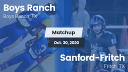 Matchup: Boys Ranch vs. Sanford-Fritch  2020