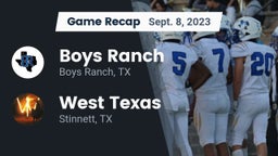 Recap: Boys Ranch  vs. West Texas  2023