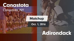 Matchup: Canastota vs. Adirondack 2016