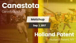 Matchup: Canastota vs. Holland Patent  2017