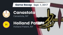 Recap: Canastota  vs. Holland Patent  2017