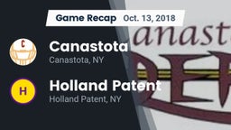 Recap: Canastota  vs. Holland Patent  2018